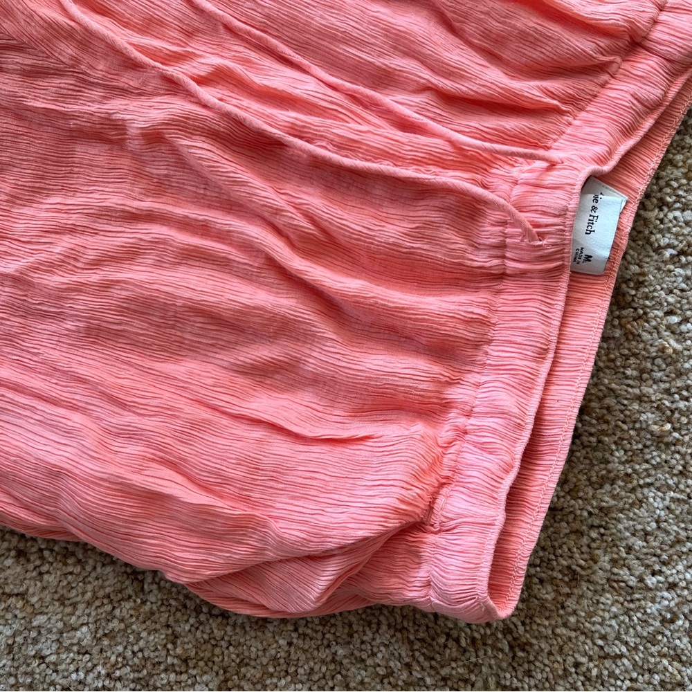 Abercrombie & Fitch Pink Wide Leg Pants - Picture 3 of 3